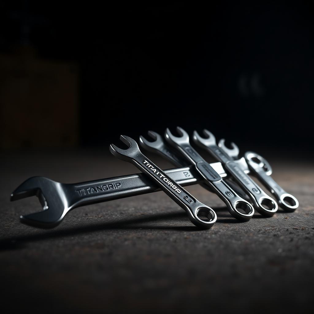 TitanGrip Ratcheting Spanner Set 8pc